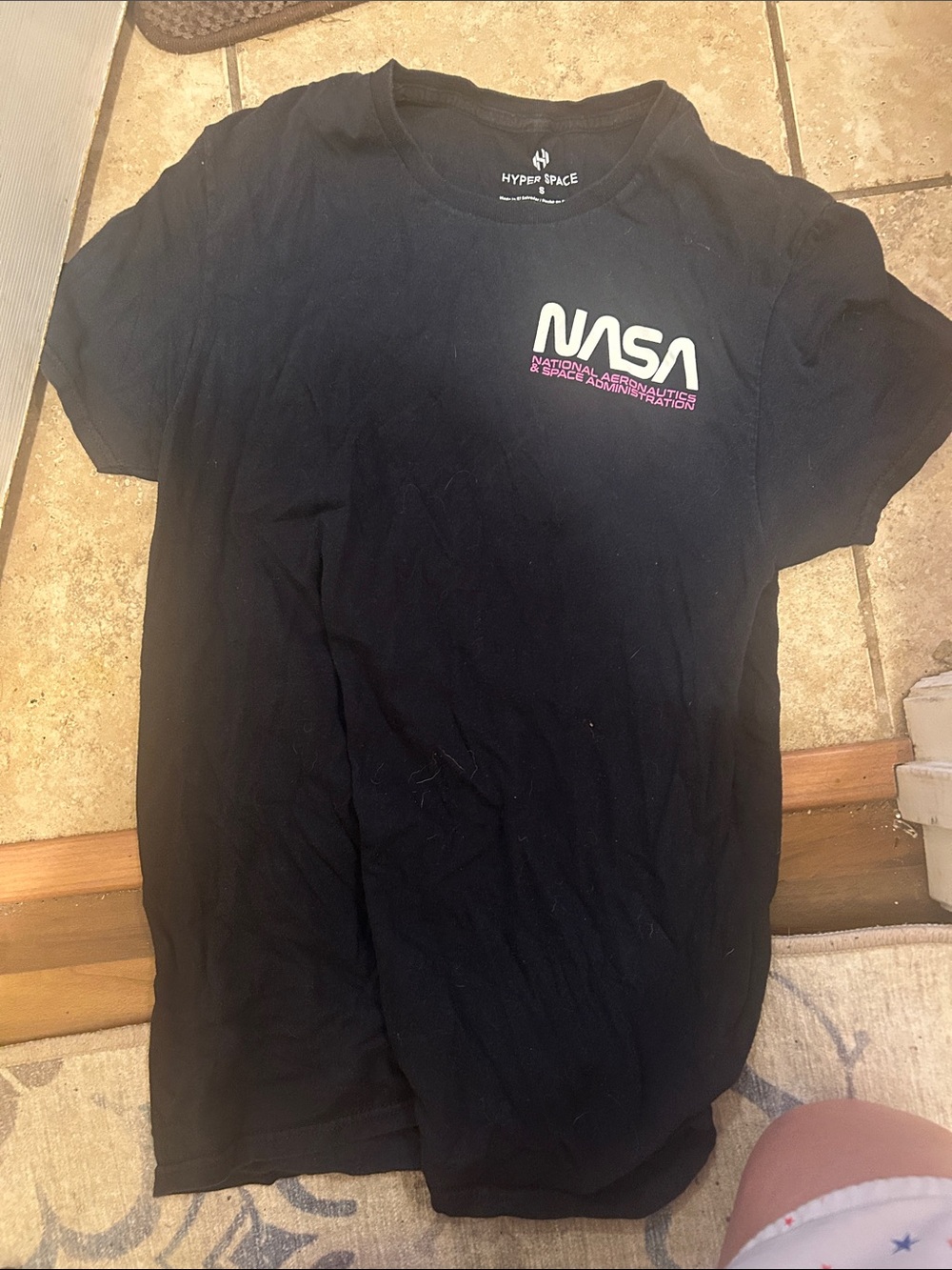 NASA Logo Short Sleeve Tee - Black